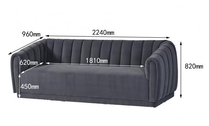 Event Lounge Furniture Living Room Sofa Set With Velvet 0