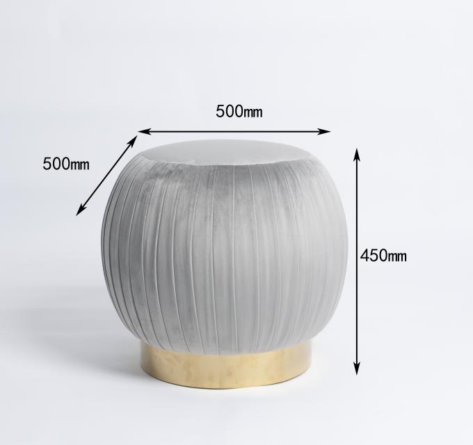 Modern Home Furniture Sweet Seat Pleated Blush Ottoman / Stools 0