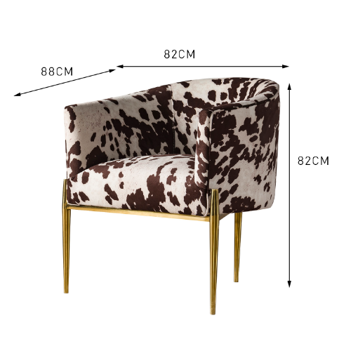 Luxury Animal Prints 74*74*78cm Furniture Dining Room Chairs 1
