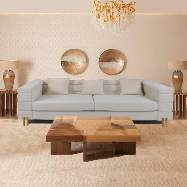 3 Seater 70cm Velvet Tufted Sofa With Slim Metal Leg 2