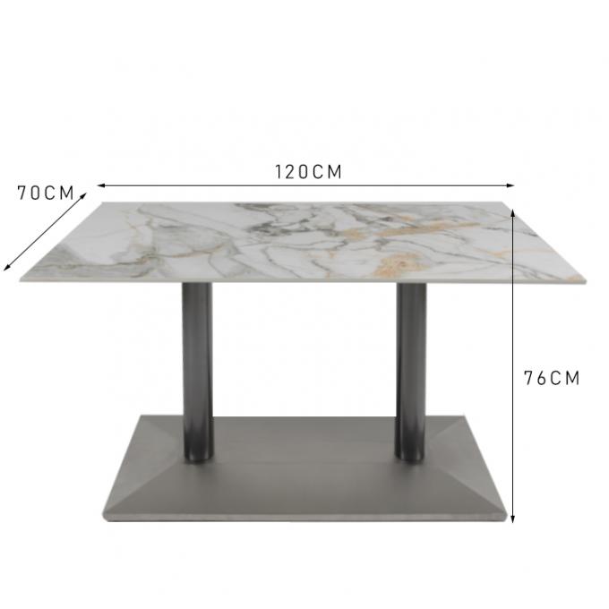 Luxury Square OEM Marble Pedestal Dining Table 0