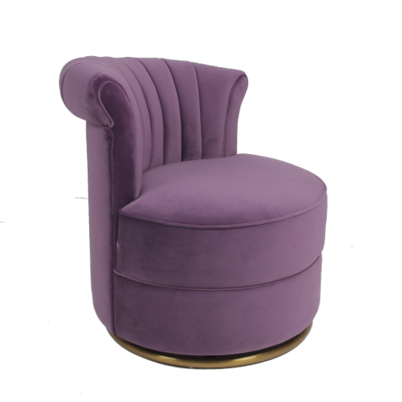 Home Velvet Fabric H75cm Living Room Sofa Chair 1