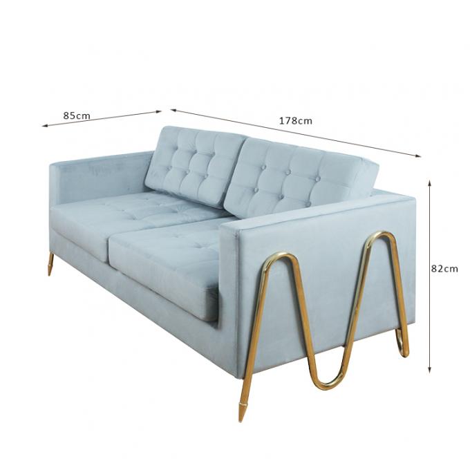 Furniture Decoration Velvet Fabric Contemporary Living Room Sofa Modern 0