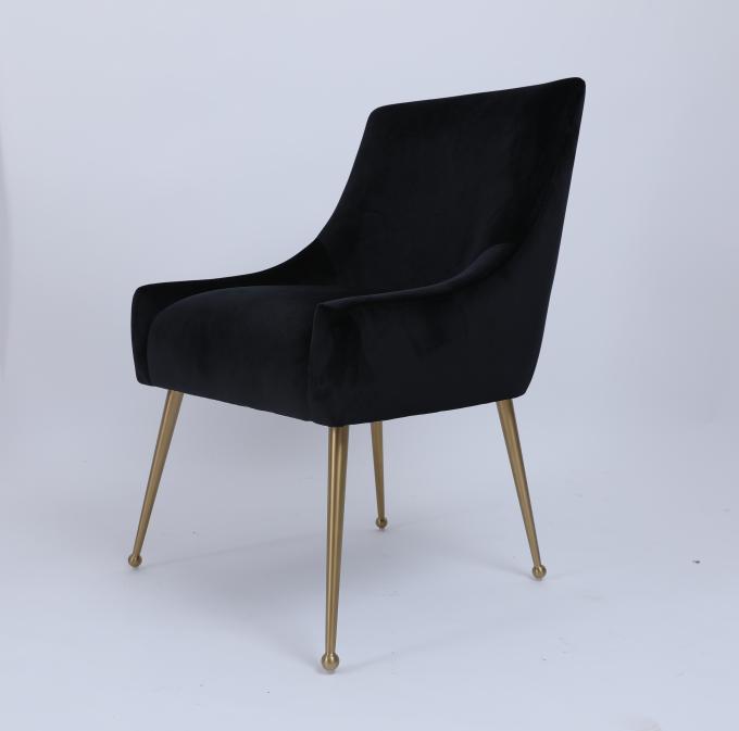 Customized Hotel Chairs Couches With Wood Frame Velvet Fabric 2