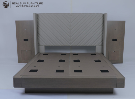 Beli Modern King Bed With Headboard Hotel Bedroom Furniture Sets pembuatan online