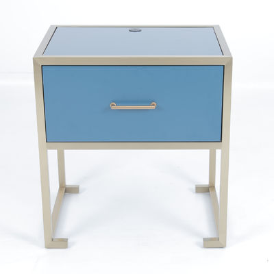 Beli Custom Made Luxury 5-Star Hotel Night Stand Meja samping dengan rangka stainless steel kuningan pembuatan online