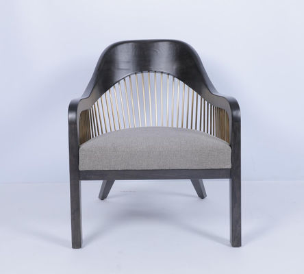 Customized Modern Occasional Chairs Kursi Lengan Kain Kayu Frame