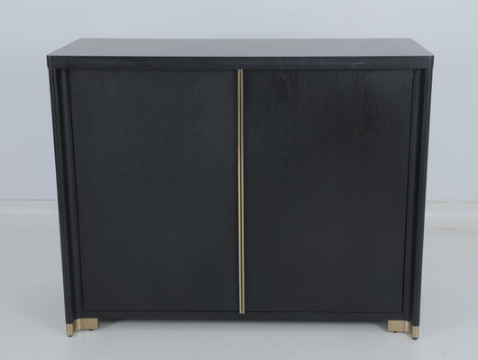 Tidak Lipat Hitam Modern Credenza Untuk 3-5 Bintang Hotel