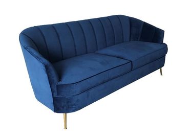 2018 New model blue couch velvet upholstery furniture for wedding rental sofa