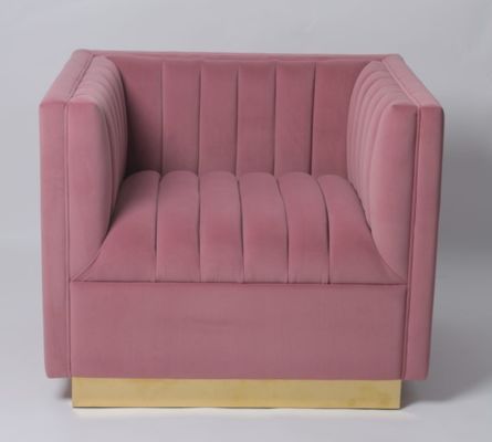 Beli Custom Color Velvet Fabric Sofa Living Room Furniture Armchair pembuatan online