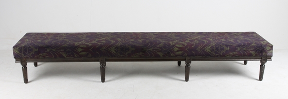 Harga yang bagus Vintage American Style Living Room Ottoman Bench Solid Wooden Upholstered on line
