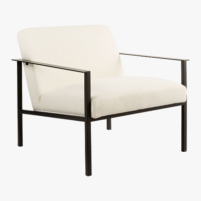 Harga yang bagus Nordic Light Luxury Rocking Chair Accent Arm Chaise Lounge With Beige Fabric Woo on line
