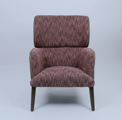 Harga yang bagus Solid Beech Wood Luxury Fabric Leisure Lounge Chair With PU Guesting on line