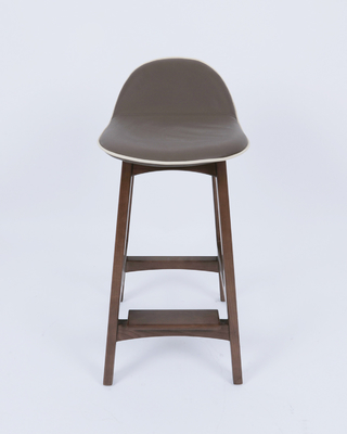 Harga yang bagus Solid Wood Barstool Luxury Vinyl For Dining Room Restaurant on line