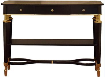 Harga yang bagus Wooden 48'' W Luxury Bedroom Furniture With Metal Legs , Antique Hotel Desk on line