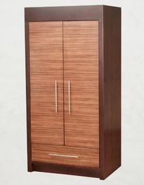 Harga yang bagus Wooden Two Door Wardrobe Storage Closet With Drawers For Hotel Bedroom on line