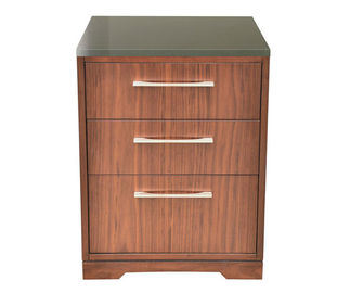 Harga yang bagus 5 Star Stone Top Hotel Bedside Tables / 3 Drawer Night Stand For Hotel Bedroom on line