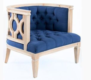 Harga yang bagus French antique natural oak wood frame event rental wedding single sofa/armchair,weding chair on line