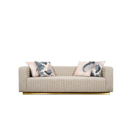 Harga yang bagus American Classic Home Furniture Living Room Sofa 4 Seat Chesterfield Modern linen Fabric Sofa on line
