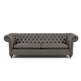 Harga yang bagus Upholstery Vintage Leather Living Room Sofa Chesterfield Chaise Lounge Sofa on line