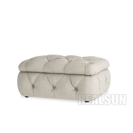 Harga yang bagus Large Size Button Tufted Fabric Storage Bedroom Ottoman Bench For Shoes Change on line