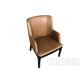 Harga yang bagus Modern Style Pu Leather Dining Chairs Metal Leg Wooden Base For Living Room on line
