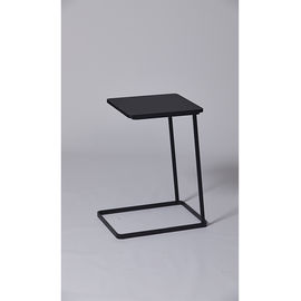 Harga yang bagus Black Paint Solid Wood Metal Frame Coffee Table With Black Powder Coated Stainless Steel on line