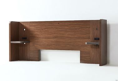 Harga yang bagus HPL Laminate LED King Size Hotel Headboards With Night Stands And Power Outlet on line