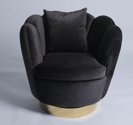 Harga yang bagus Modern 76*76*85CM Velvet Fabric Luxury Recliner Armchair on line