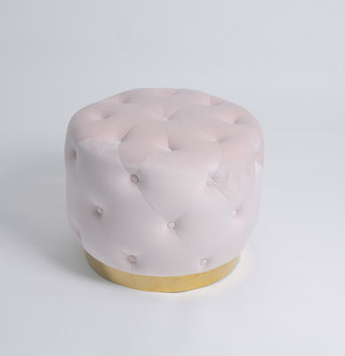 Harga yang bagus Multi Colors Round Velvet Button Ottoman Bench Puff Sofa on line