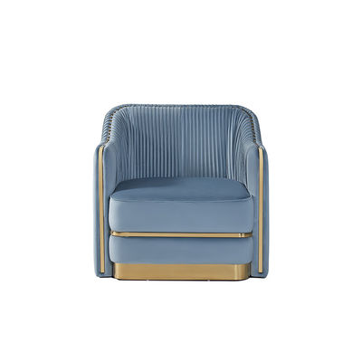 Harga yang bagus Single Contemporary Living Room Sofa With Gold Stainless Steel Base on line