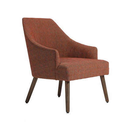 Harga yang bagus H86cm Fabric Furniture Dining Room Chairs With Wooden Base on line