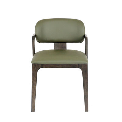 Harga yang bagus Modern PVC Synthetic Leather Wooden Frame Dining Chairs H78cm on line