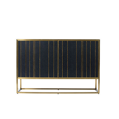 Harga yang bagus Modern Sideboard Cabinet Gold Stainless Steel 2 Door Bar Cabinet For Home Hotel on line