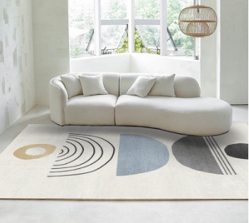 Harga yang bagus Soft Round Modern Couch Simple Sofa Minimalist Special Shaped Cashmere White Sofa Designs on line