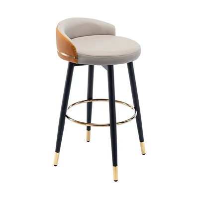 Harga yang bagus Luxury Star Hotel Bar Furniture Stool Rotating PU High Chair on line