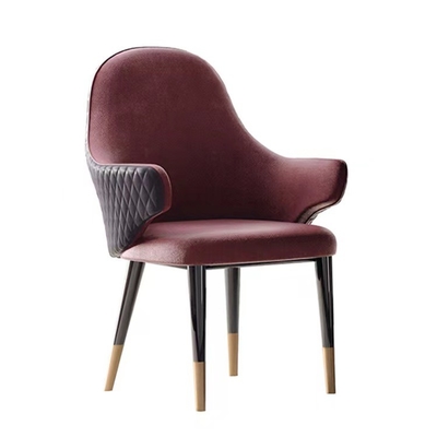 Harga yang bagus Flannel Fabric Furniture Dining Room Chairs Luxury on line