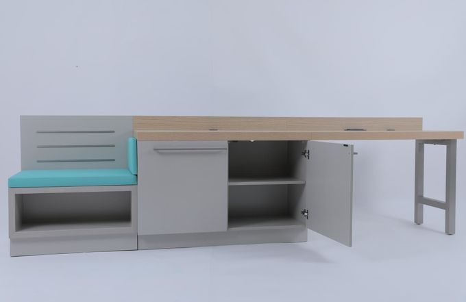 Modern Kamar Tidur Custom Ekspansif Meja Linear Untuk Hilton Hotel 2