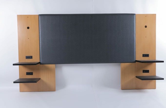 Kayu Vinyl King Headboard Pakaian Kamar Tidur Hotel 1