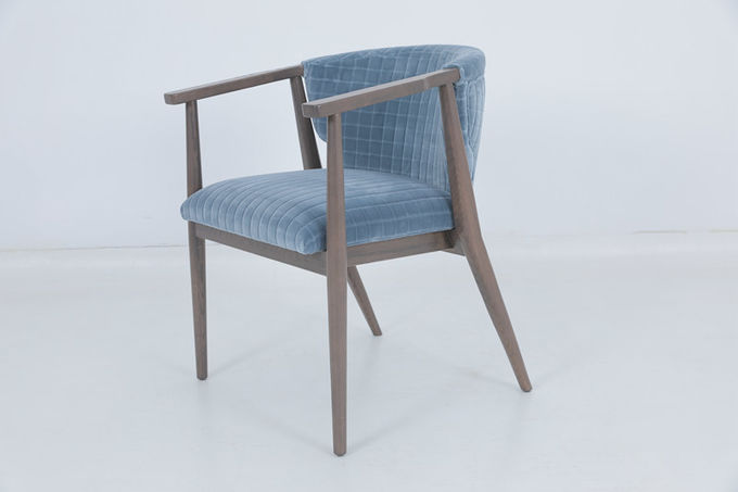 Kursi Makan Hospitalitas Vintage Kursi Lengan Biru Oak 4
