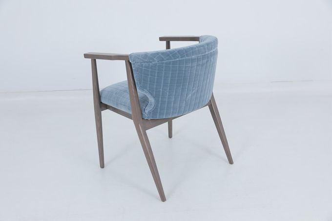 Kursi Makan Hospitalitas Vintage Kursi Lengan Biru Oak 3