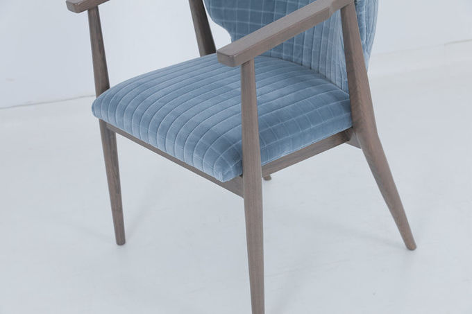 Kursi Makan Hospitalitas Vintage Kursi Lengan Biru Oak 2