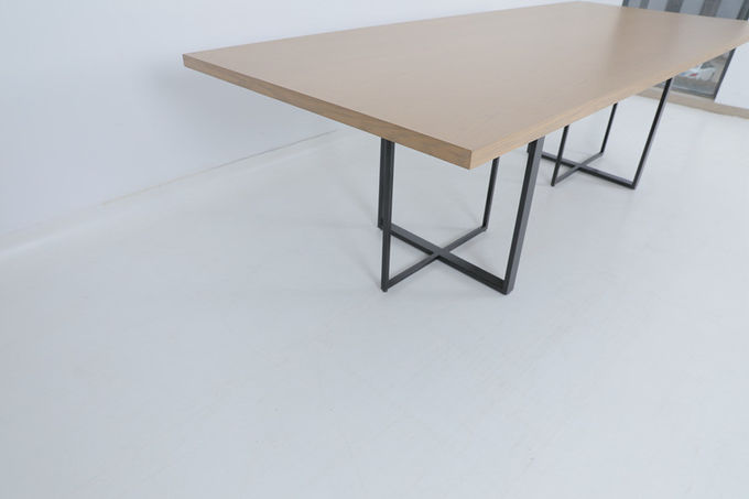 Meja Kayu Custom Kamar Tidur Modern Dengan Konsol Logam 0