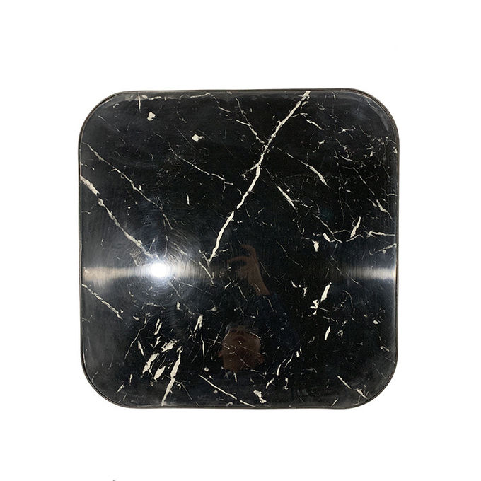 luxury new design modern black marble top black iron frame coffee table for the home furniture 0
