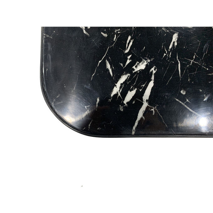 luxury new design modern black marble top black iron frame coffee table for the home furniture 1