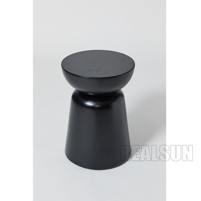 Modern Shape Marble Stone Coffee Table , Stone Side Table In Black Color For Hotel Living room or Meeting room 0