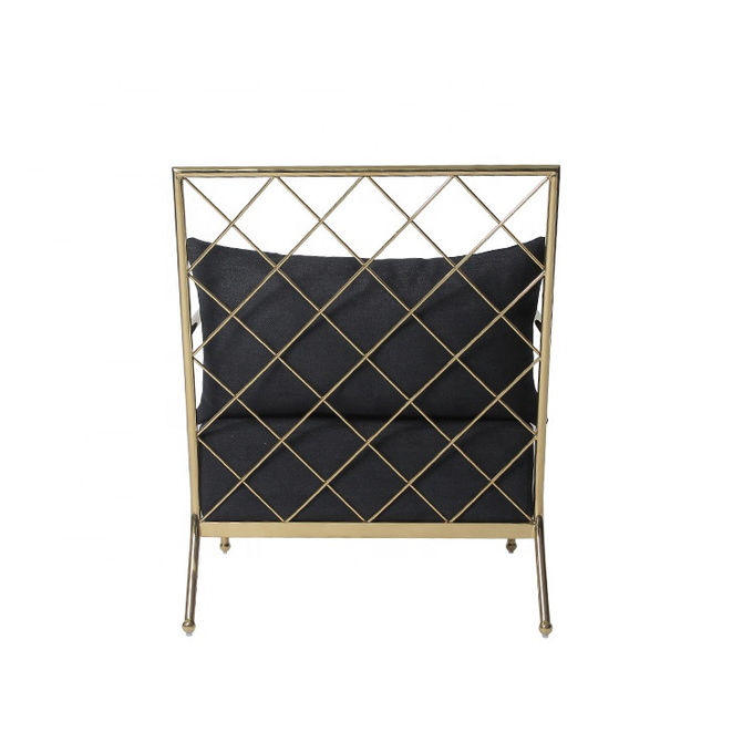 European Style Modern Design Furniture Gold Frame Lounge Chair 1