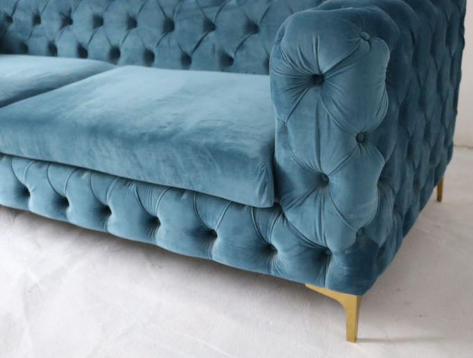 220*85*75cm European Modern Chesterfield Sofa Set 3