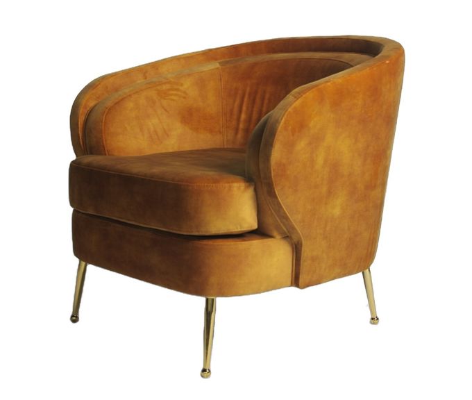 Modern Gold Stainless Steel Legs 90cm Living Room Couches 3