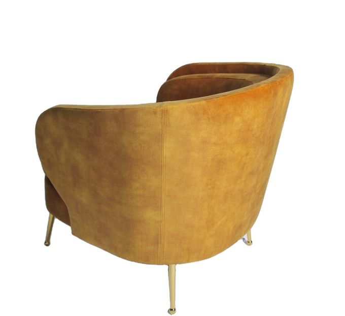 Modern Gold Stainless Steel Legs 90cm Living Room Couches 1